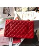 CHANEL CLASSIC DOUBLE FLAP BAG  25 RED